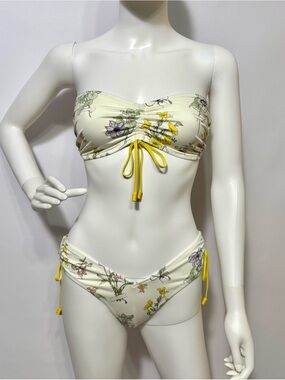NWOT Zimmermann yellow floral bikini set | Size 3